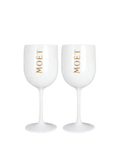 Load image into Gallery viewer, Moët & Chandon Nectar Impérial Rosé By Virgil Abloh (2 Bottles) with Moët Goblets (Set of 2)